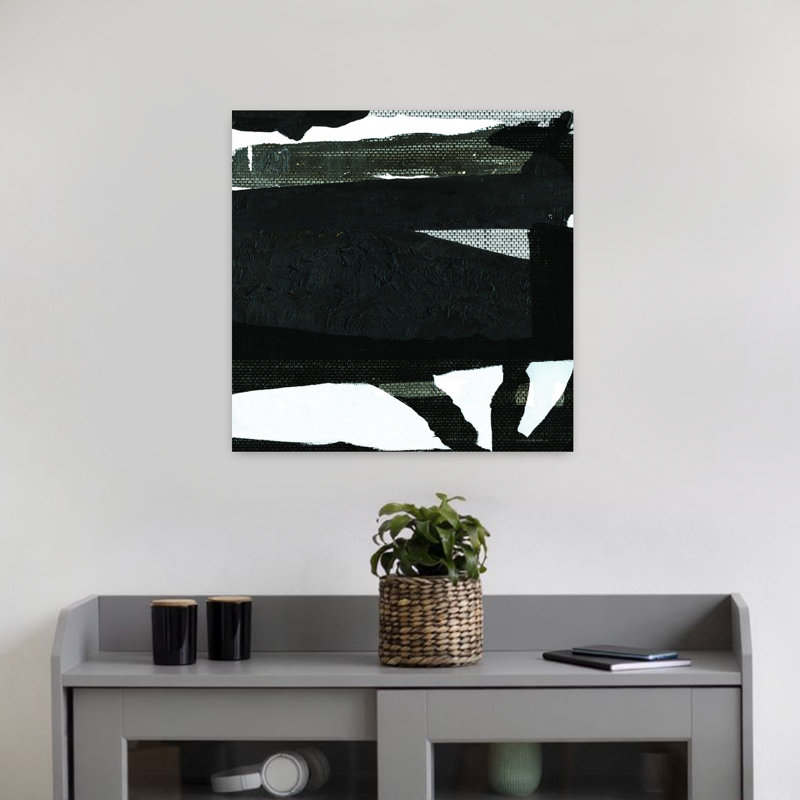 Art contemporain abstrait vieillissant, H 18 po x l 18 po
