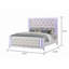 Design capitonné opium luxueux, panneaux lumineux à DEL et lit glamour contemporain-1739040248