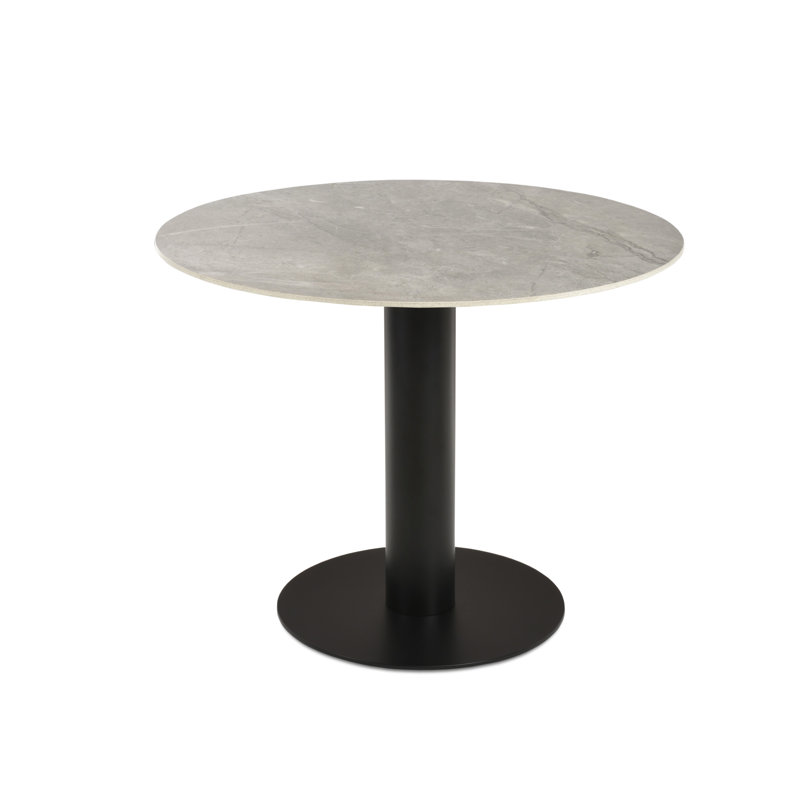 Table ronde Tango, H 29,5 po x l 40 po x L 40 po, Gris