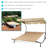 Nies Steel Outdoor Double Chaise Lounge Bed with Canopy Shade