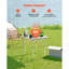 Table de camping pliante en aluminium