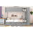Full Over Full Bunk Bed With 2 Drawers And Multi-Layer Cabinet, Gray-2012803255-2012803242