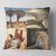 Coussin de collage paysager de la faune sauvage africain safari-30720853-30720856