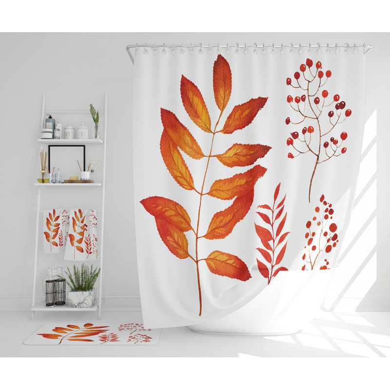 Neloms Polyester Shower Curtain Set