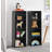 8-Tier Media Tower Rack: This sleek and practical media tower rack is designed to meet all your storage and display needs. With its 8 tiers, it offers ample space for organizing various media items.-304613267