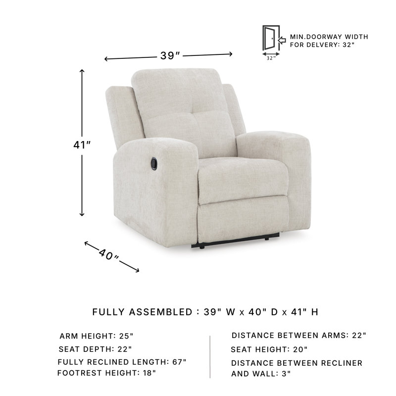 Senora Recliner, White
