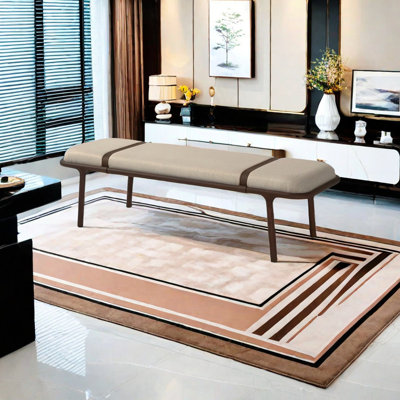 Tabouret de chambre à coucher léger et luxueux avec tabouret pour chaussures