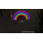 Enseigne lumineuse 12 po multicolore arc-en-ciel multicolore