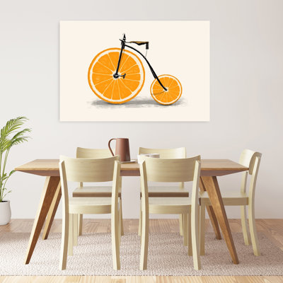 Impression d'art mural orange orange