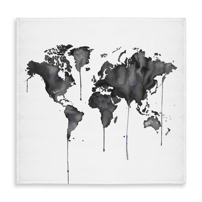 Watercolor World Map Tablecloth - Indoor/Outdoor Home Decor