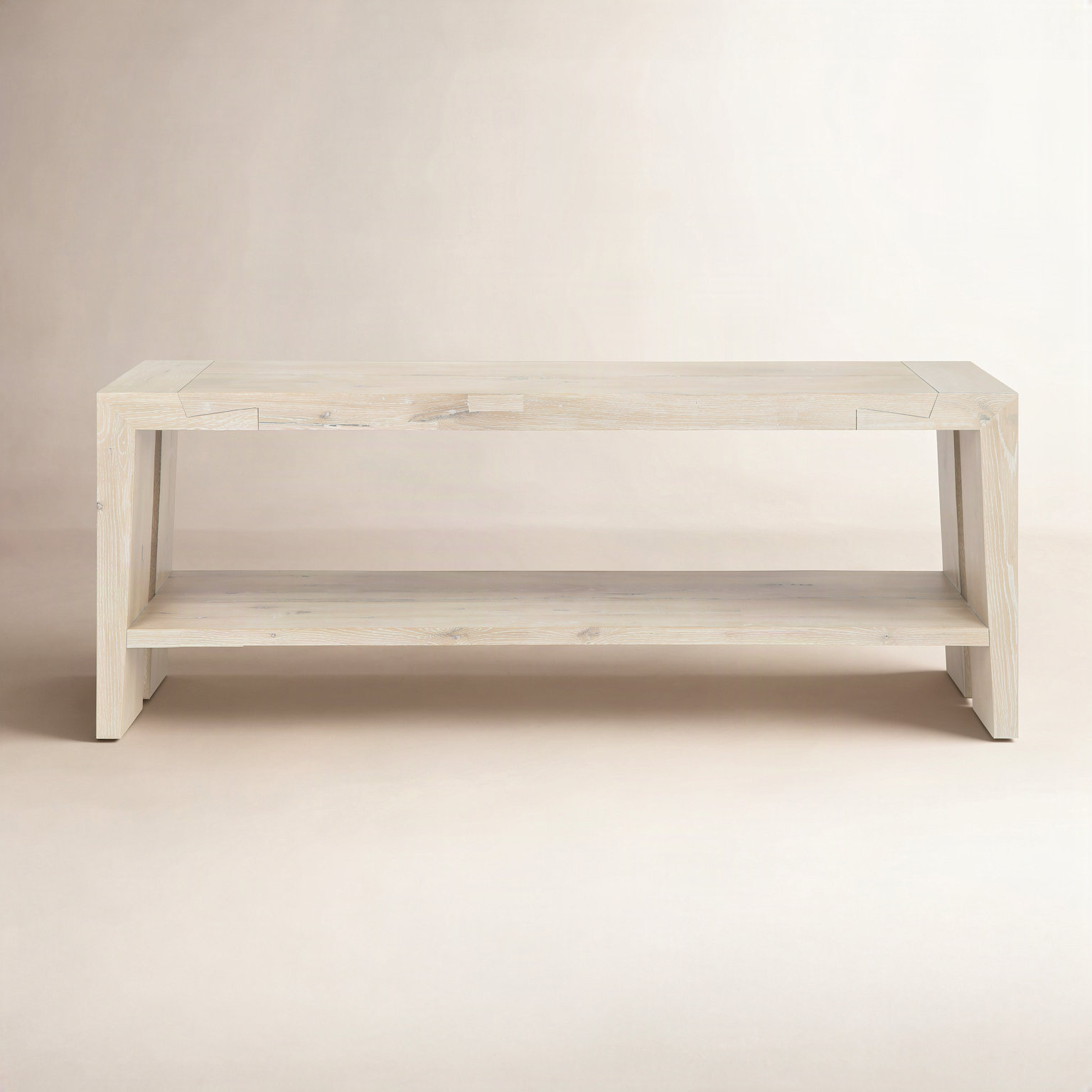 Alena 72" Console Table, Aged Cream