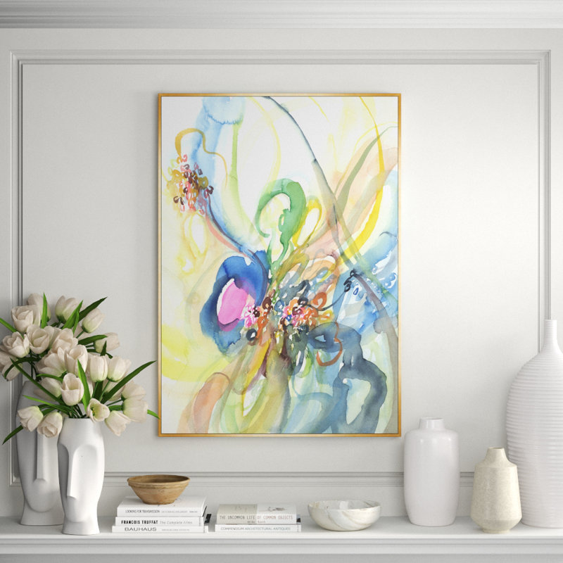 Flower Orchestra I Print by Sara Brown, 36.5" H x 25.5" W x 1.5" D