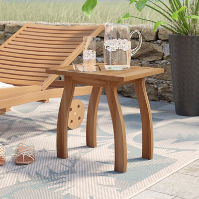 Broadi Rectangular Aluminum Outdoor Side Table