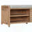 Shoe Bench With Storage And Cushion, Distressed Shutter Storage Bench With Retro Charm For Living Room, Entryway-351003571