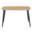 Aspen Rectangular Dining Table with 4 Diamond Stitch Upholstered Fabric Chairs - Modern Dining Set-314977966-314977971