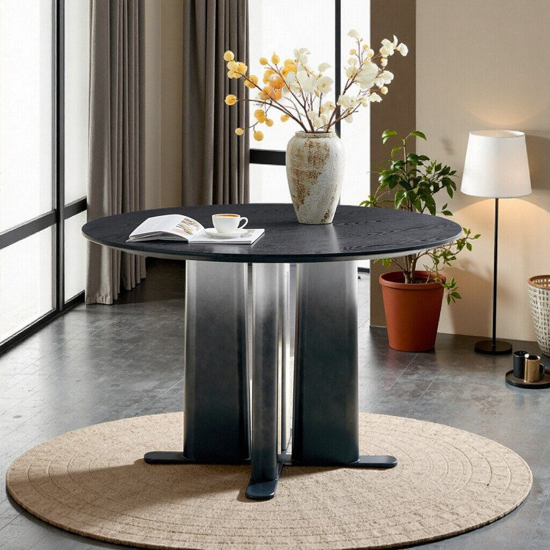 Table de salle à manger Modern Modern, Black