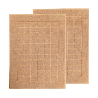 Tapis de bain réversible 100% coton épais et absorbant