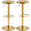 Ensemble de 2 tabourets de bar réglables en acier-429659525