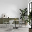 Chaise d'appoint de patio moderne empilable intérieur / extérieur (ensemble de 2) noir-1362691726