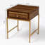 Tybalt 40cm W Metal Bedside Table