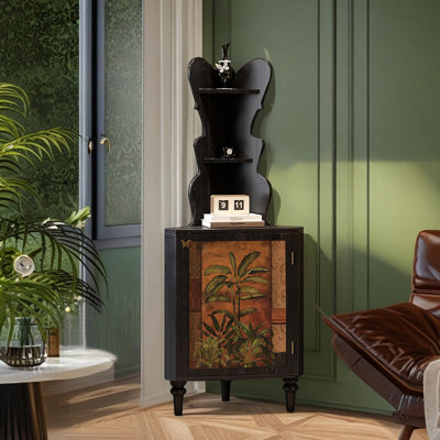 Modern multi-functional corner cabinet