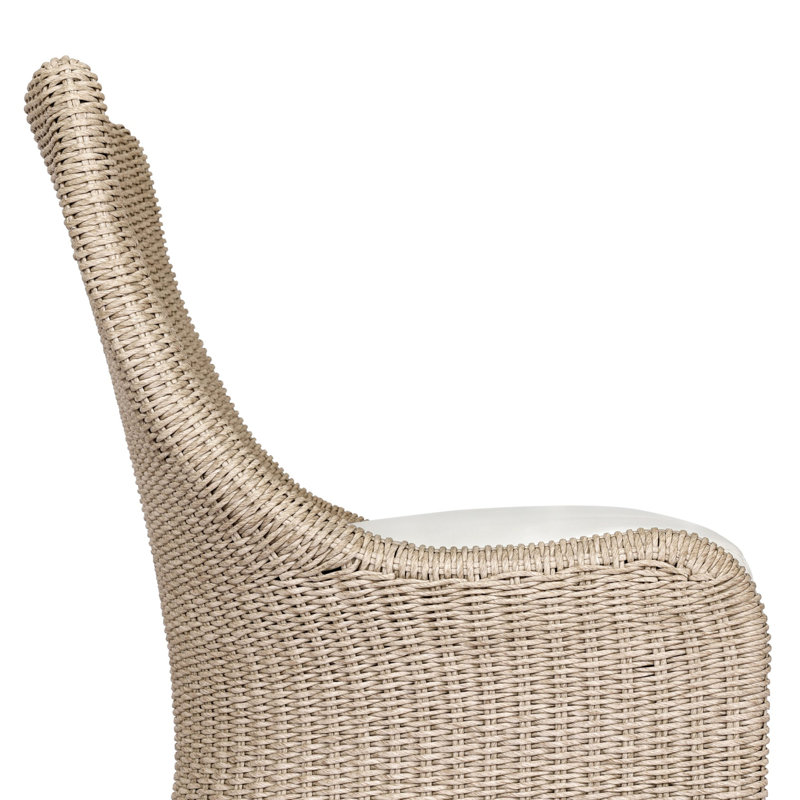 Blaire Outdoor Dining Side Chair, Vintage White