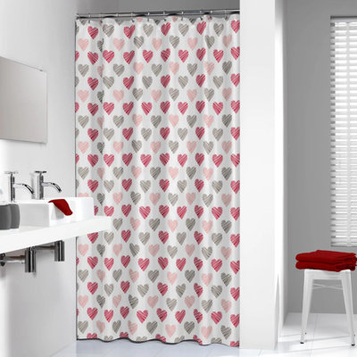 Sealskin Shower Curtain Amor 180cm Red