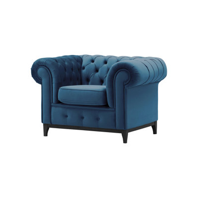 Frizzell Velvet Chesterfield Chair