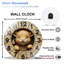 Horloge murale décorative 12 "pour animaux
