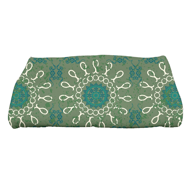 Serviette de bain Harrel, Vert