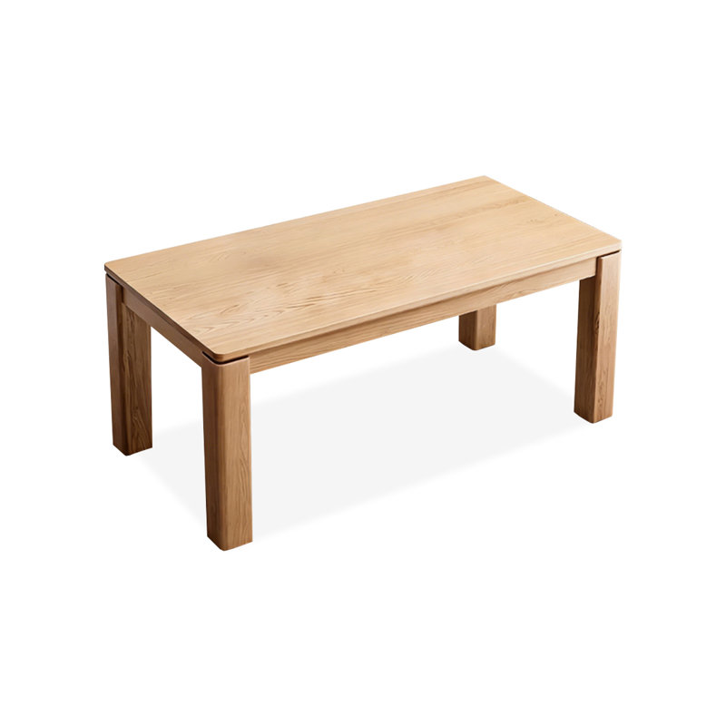 Table de salle à manger moderne Modern Burlywood, H 29,92 po x L 62,99 po x l 35,43 po