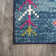 Bethlehem Tribal Love Geometric Dark Blue/Multi Rug