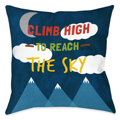 To The Sky Reversible Throw Pillow