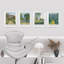 «Spring Summer Pastel Country Fields Nature», reproduction encadrée sur papier, 4 pièces-97770412-97770411