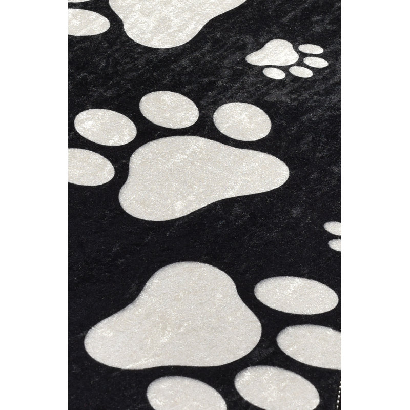 Animal Print Shag 61cm X 99cm Area Rug