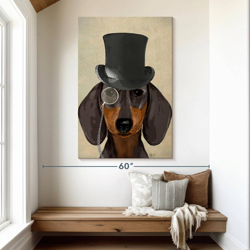 Chien et teckel Ketti, H 51 po x l 34 po