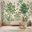 Papier peint botanique, oiseaux, papillons amovibles, décoration murale-614970115-614970116