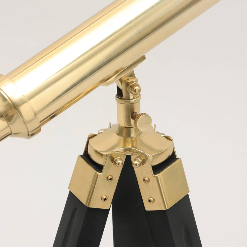 Télescope pliable en laiton sur trépied