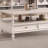 Cream style French solid wood end table