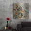 Art mural en métal luxueux «Les Fleurs 4» par Dusza, 36 po x 36 po-766088269