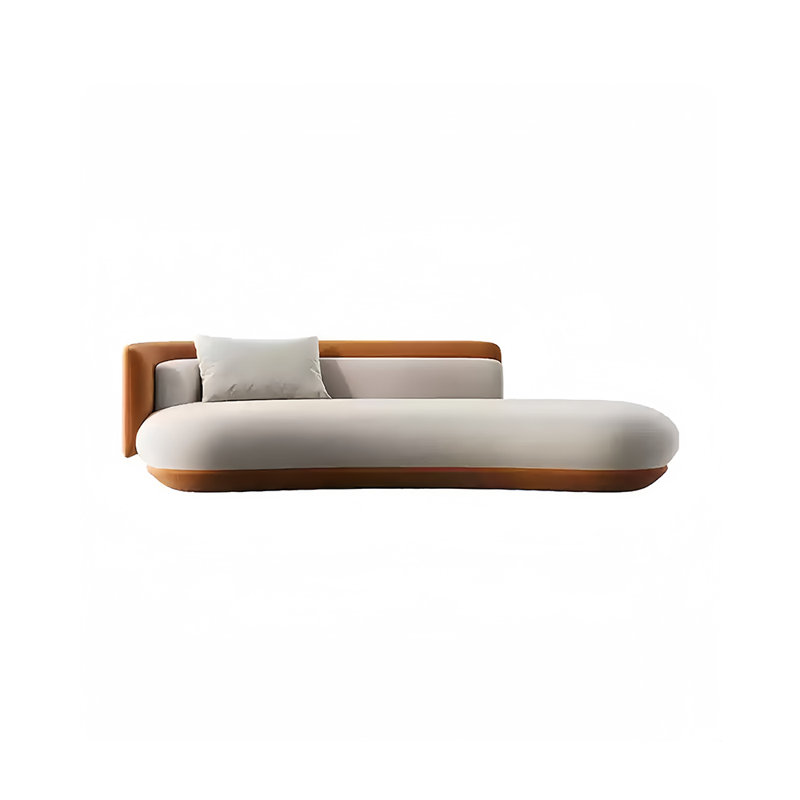 Casual conference sofa, 29.53" H x 118.11" W x 39.37" D, 5, Light Green