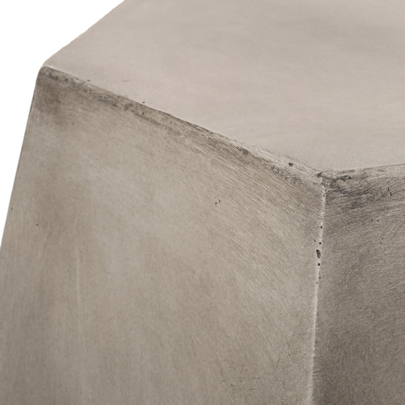 Table moderne en béton gris moderne