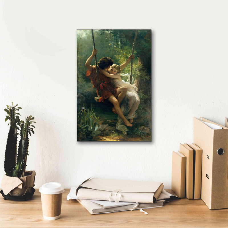 «Springtime» par Pierre Auguste Cot, art mural sur toile, H 18 po x l 12 po