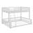 Floor-Mounted Bunk Bed Frame With Ladder, Safety Guardrails And Easy Assembly-975079724-975079725