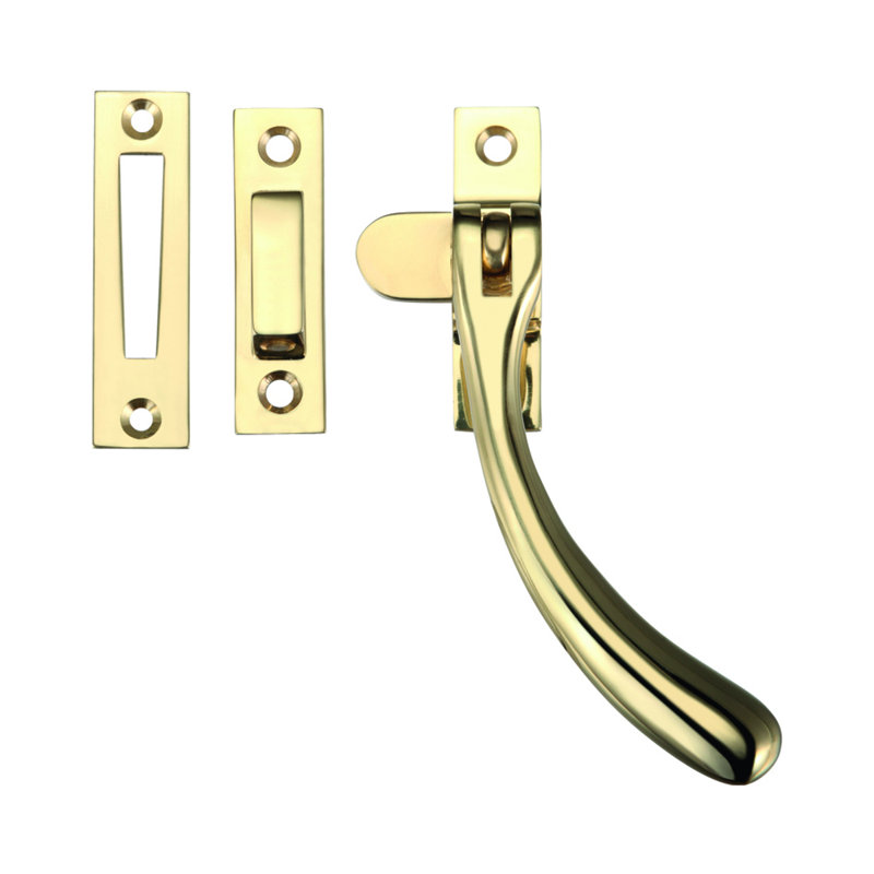 Bulb End Casement Fastener, Polished Brass