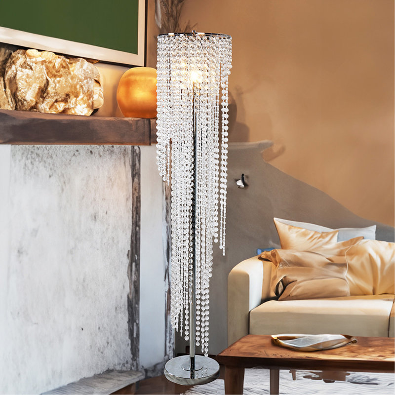Lampe sur pied en cristal Elegant