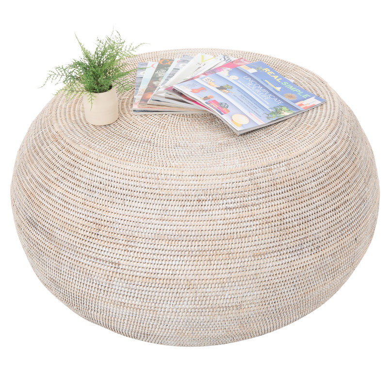 Andersen Solid Coffee Table, White-Wash