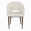 Chaise en métal noyer et tissu écru-1597379256