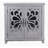 Elegant Sideboard With 2 Acrylic Mirrored Doors Sideboard And Buffet With Storage, Hollow-Carved Accent Cabinet Gray Laminates And MDF Substrate, Spacious Space Adjustable Shelf, Living Room, Kitchen-1135046501