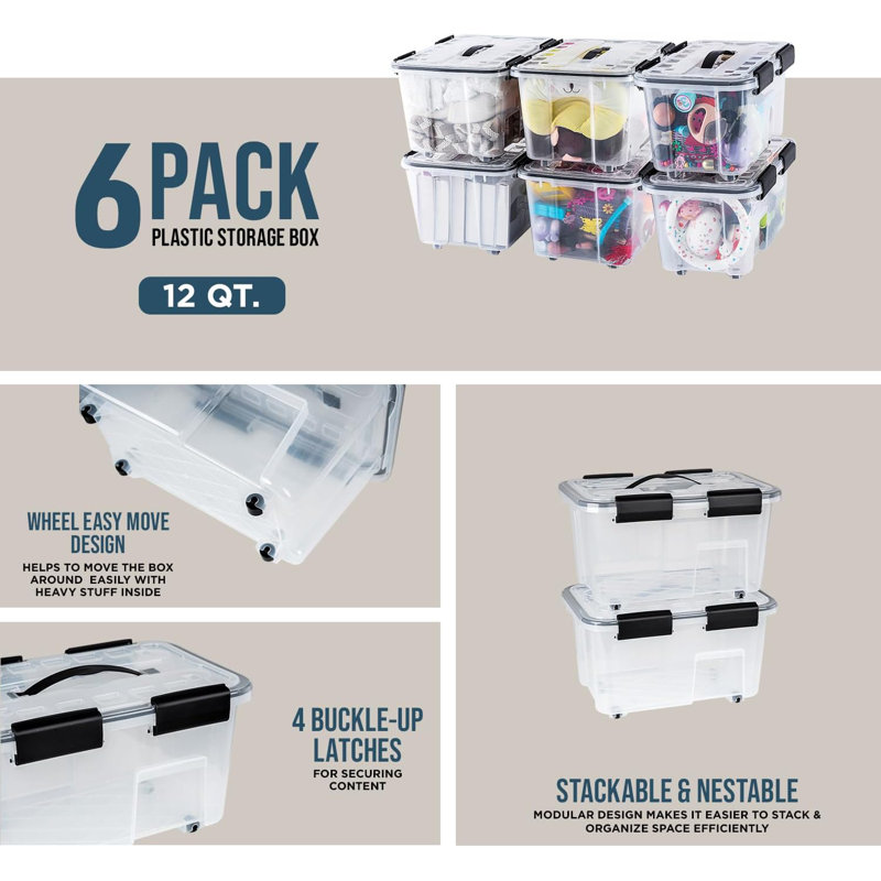 Gracie Oaks Material Bin, 12 qt